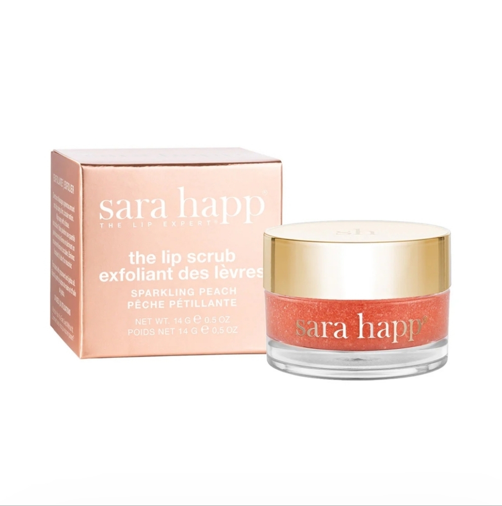 Sara Happ Sparkling Peach Lip Scrub NIB